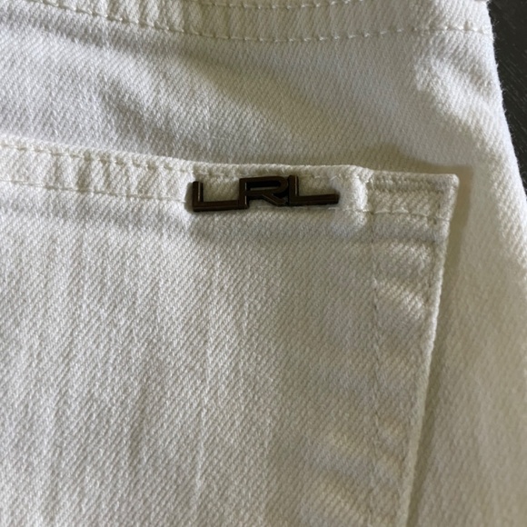 Lauren Ralph Lauren LRL Cream Classic Straight Jeans - Picture 6 of 6